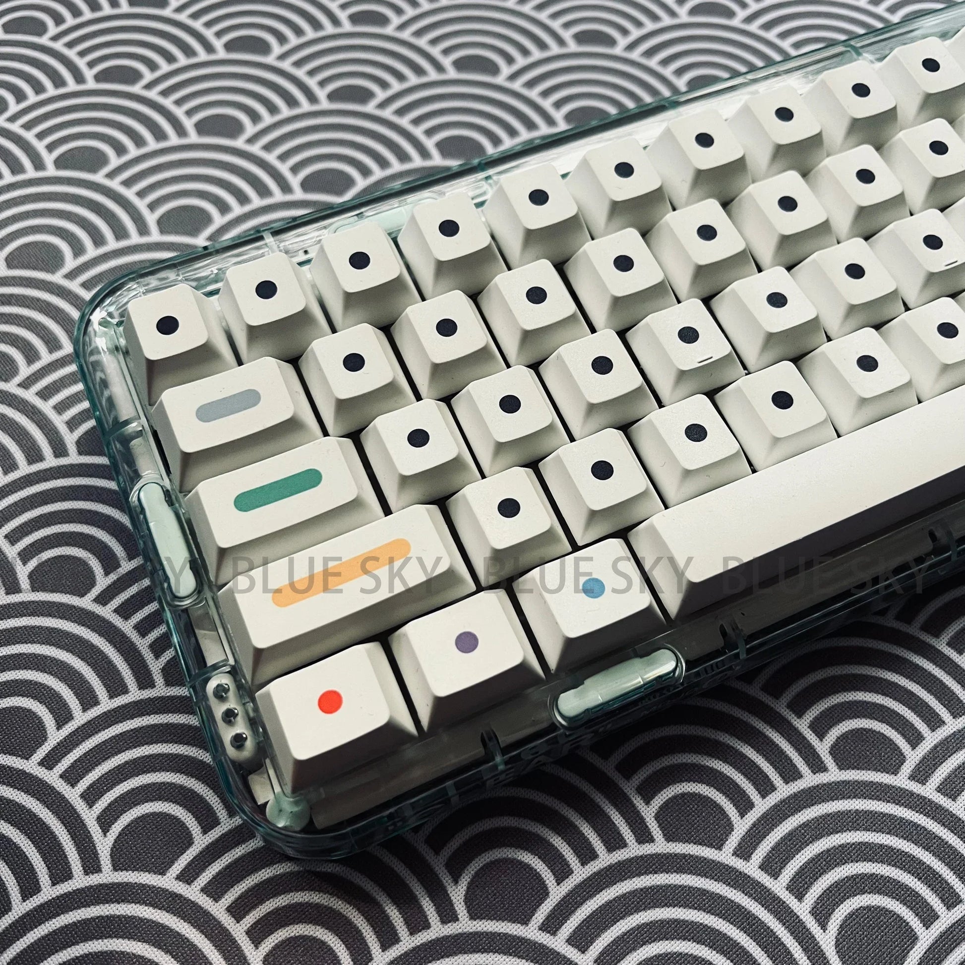 [In stock] GMK Dots Keycaps Cherry profile PBT Keycap Dye Sublimation 125 Keys for MX switches Mechanical Keyboard