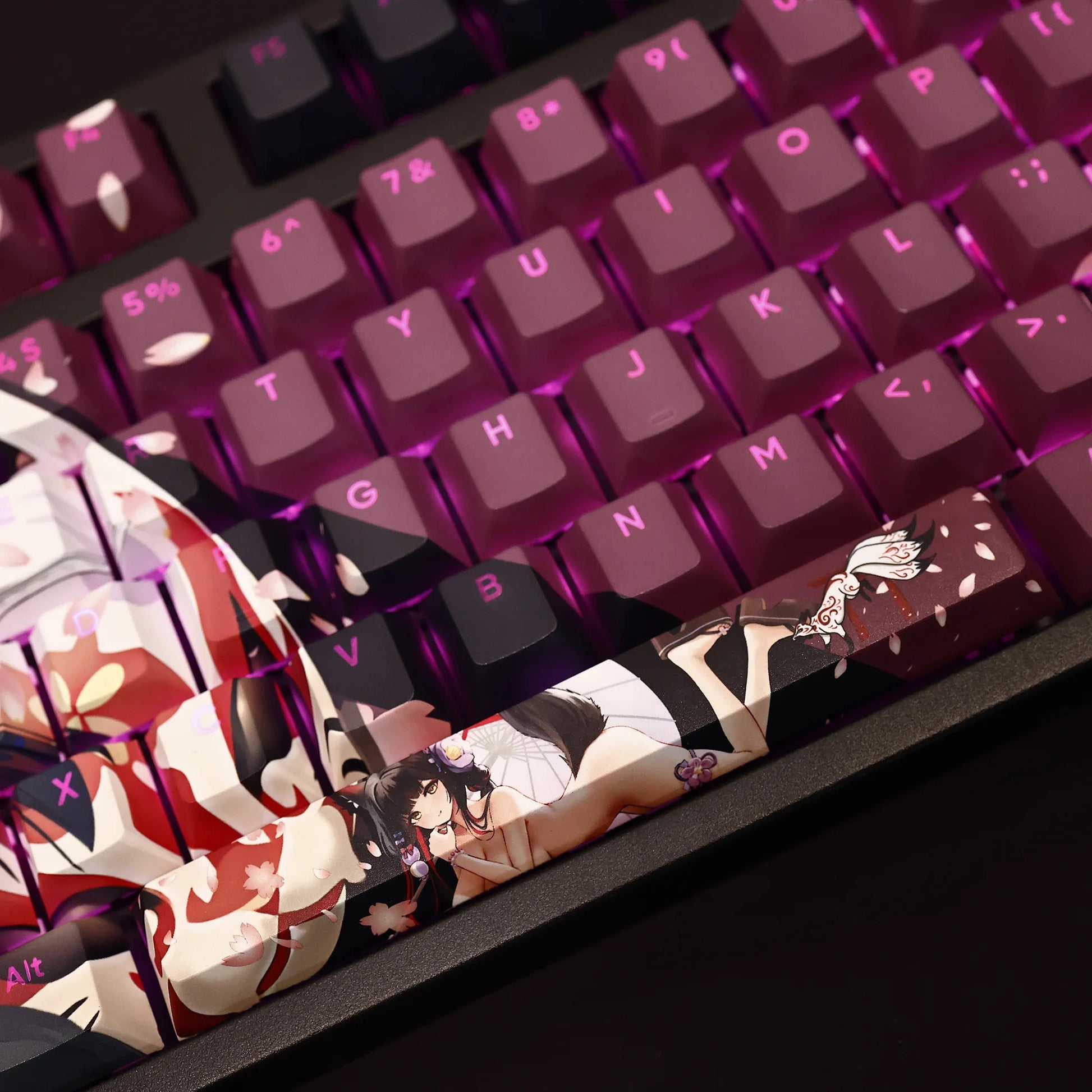 108 Keys/set Blue Archive Kosaka Wakamo Keycap PBT Dye Subbed Backlit Keycaps Anime Gaming Key Caps For ANSI 61 87 104 108